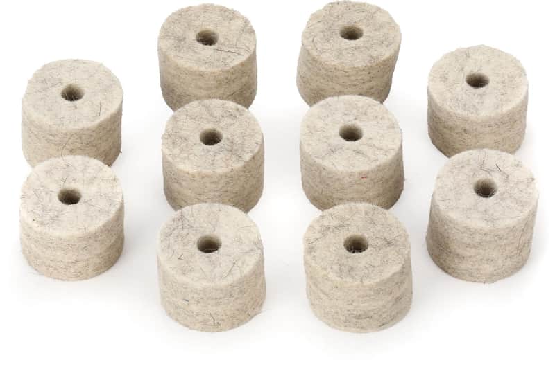Cardinal Percussion Thick Cymbal Felts - 10-pack (5-pack) Bundle image 1