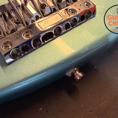 1997 Fender Roscoe Beck V 5-String Bass Teal Green Metallic OHSC image 16