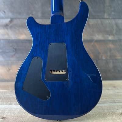 PRS Wood Library Custom 24 Quilt Top Brazilian Rosewood Fretboard - Aquamarine W/Blue Back 411448 image 8