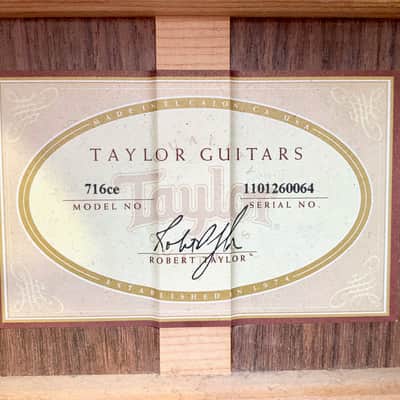 Taylor 716CE Natural 2010 image 17