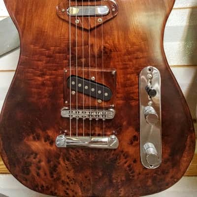 Anderson Custom Telecaster 2016 Redwood Burl Top with Mahogany Body image 1