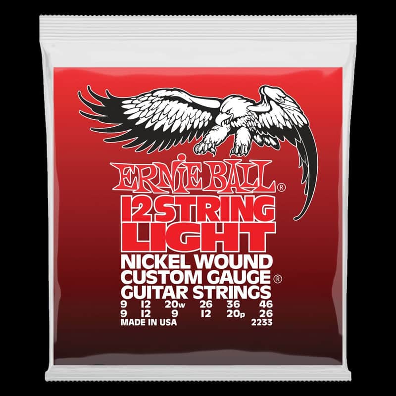Ernie Ball Light 12-String Nickel Wound Electric Guitar Strings - 9-46 Gauge image 1