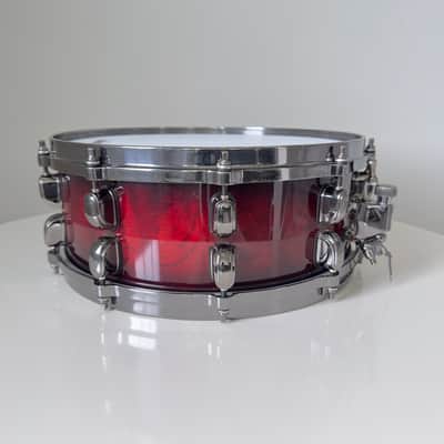 5.5x14” Tama Starclassic All Bubinga Shell Snare Drum, Lacquer Burst image 5