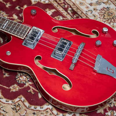 2012 Gretsch G5442BDC Double Cut Electromatic Bass - in Red image 7