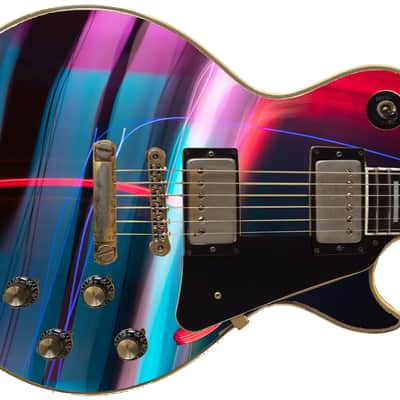 Sticka Steves Guitar Skin Axe Wrap Re-skin Vinyl Decal DIY Neon Strip Club 712 image 1