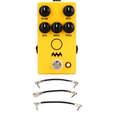 JHS Charlie Brown V4 Channel Drive Pedal with 3 Patch Cables image 1