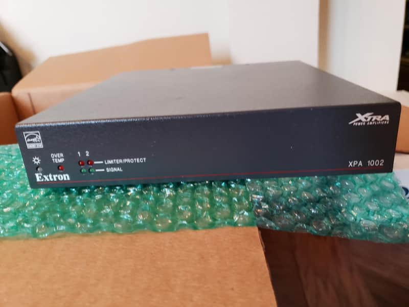Extron XTRA XPA 1002 Power Audio Amplifier 2 channel low high Impedence 200 W RMS image 1