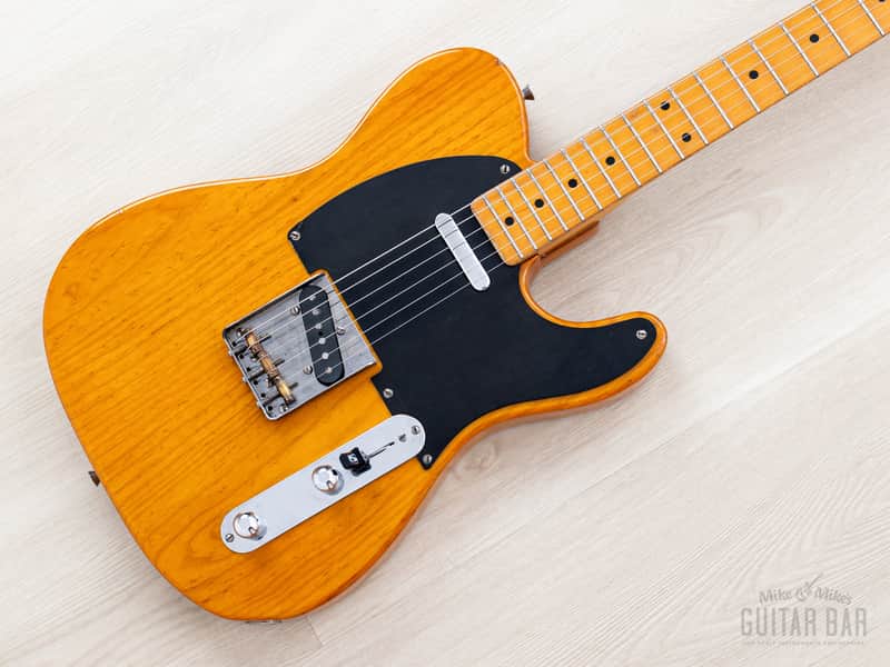 1990 Fender Telecaster ‘52 Vintage Reissue TL52-700 Butterscotch w/ American Vintage Pickups & Poodle Case, Japan MIJ Fujigen