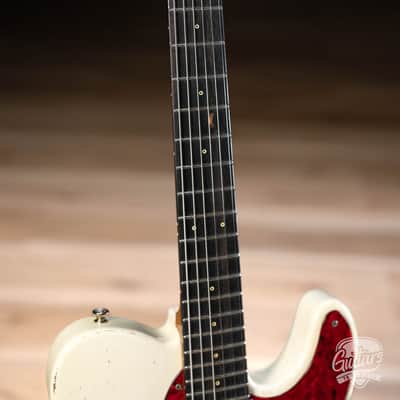 Shabat Lion Special Alder Humbucker Guitar w/ Ebony & Reverse Headstock – Cream image 4