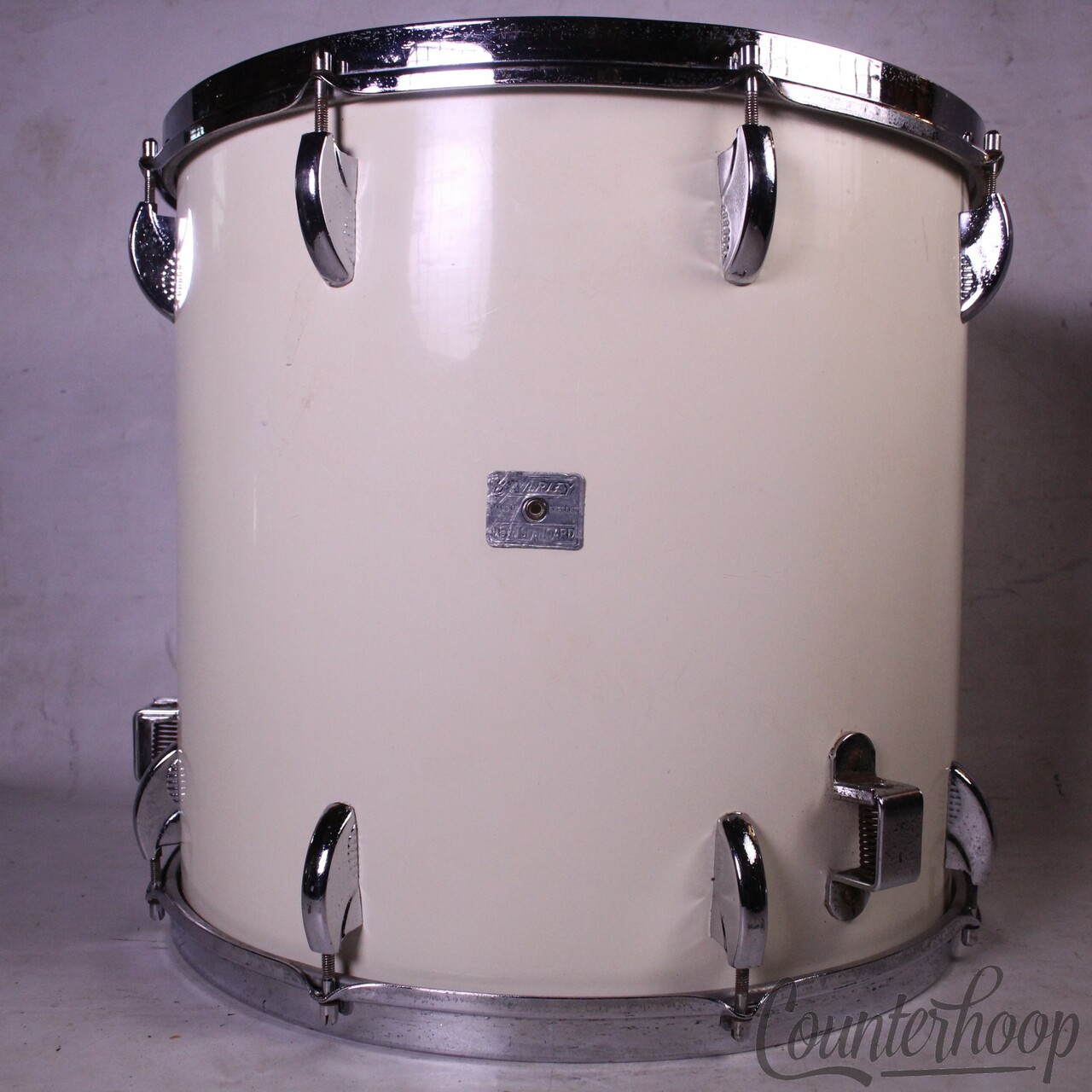Premier Beverley 16"Floor Tom Drum 3Ply Baltic Birch Vintage 60s England White* — main photograph