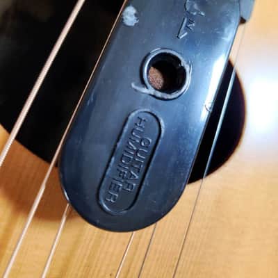 Woodware 1660CE bowl-back electric/acoustic w/LR Baggs pickup + Ovation case - natural image 17