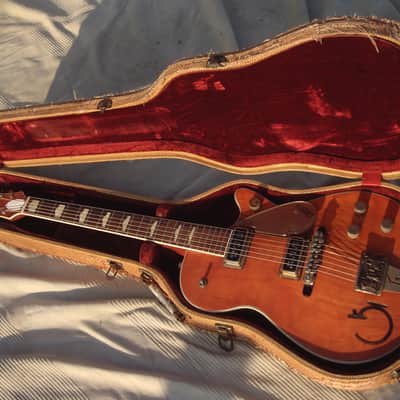 Immagine Gretsch ROUNDUP 6130 1955 - Orange "G" brand & All Western features Cactus & Cowboy Leather bound body - 21