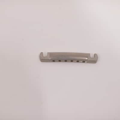 Rare Kluson Aluminum Wraparound Bridge Lightweight Brushed Finish – Late 1990s–Early 2010s Gibson Les Paul Custom Standard Tailpiece Stop Bar image 4