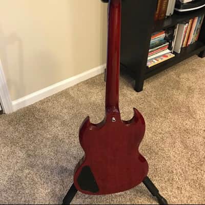 Gibson CME Exclusive SG Standard with T-Type Pickups, Tortoise Pickguard 2018 - Cherry image 4