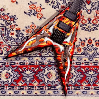 2010 B.C. Rich KKV Kerry King Signature V Generation 2 w/ Kahler Tremolo - Tribal Flame image 3