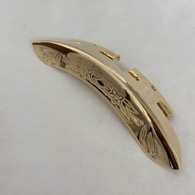 Vintage Gold Engraved Banjo Arm Rest image 5