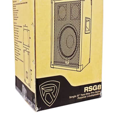 Rockville RSG8 8” 300 Watt 2-Way 8-Ohm Passive DJ/Pro PA Speaker, Pole Mountable image 5
