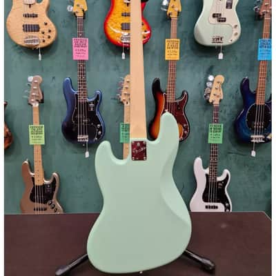 Fender American Performer Jazz Bass Maple Fingerboard, Satin Surf Green image 7