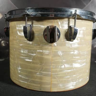 Ludwig Concert Tom 14" Diameter x 10" Depth 1970s - White Perloid image 5