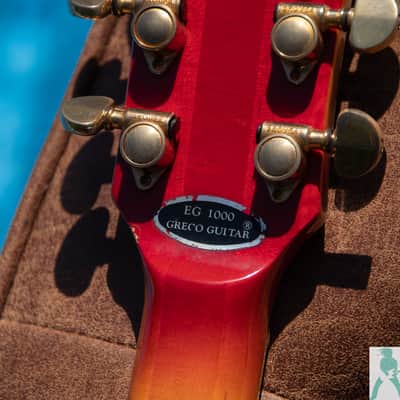 Vintage 1980 Greco EG 1000 - Les Paul Custom Reissue - Cherry Sunburst w Ebony Fingerboard & U-3000 PAF Style PU’s - Made In Japan - Pro Set Up w Perfect Frets/Action/Intonation image 12