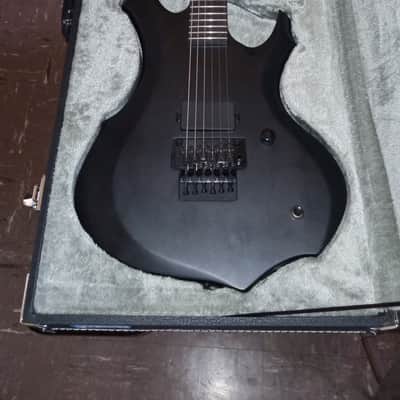 ESP LTD F Black metal Satin Black With ESP Case image 1