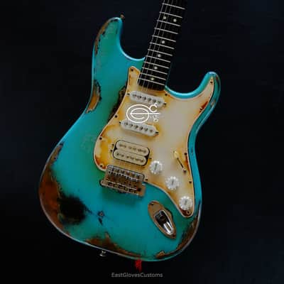 Fender Stratocaster HSS Seafoam Green Heavy Aged Relic image 9