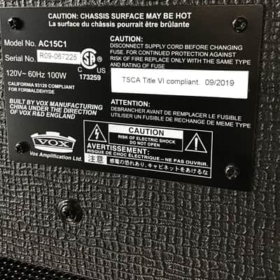 Vox AC15C1 AMPLIFER LATE 2000’s - BLACK image 9