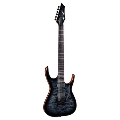 Dean Exile Select Floyd Neck Thru Archtop - Satin Black Burst - Open Box image 2
