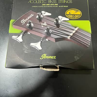 Ibanez Acoustic Bass Strings New in Box Carbon X Coated Black Strings 2025 - Black image 1