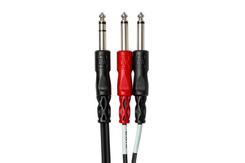 Hosa '- STP-202 - Insert Cable - 1/4 in TRS to Dual 1/4 in TS - 2m'