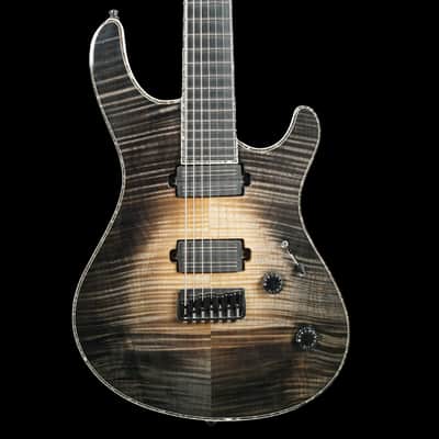 Mayones Regius 7, Transparent Natural Black Burst image 1