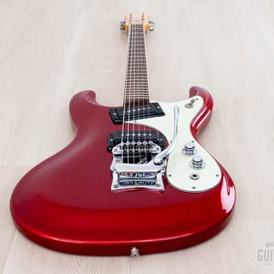 2008 Mosrite Ventures Model Mark I VM-1965 Candy Apple Red w/ Vibramute, Case & Tags, Japan Fillmore image 11