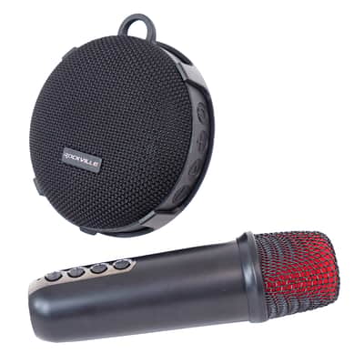 Rockville K-GO Karaoke Waterproof Portable Bluetooth Speaker+Mic+Tablet Stand image 13