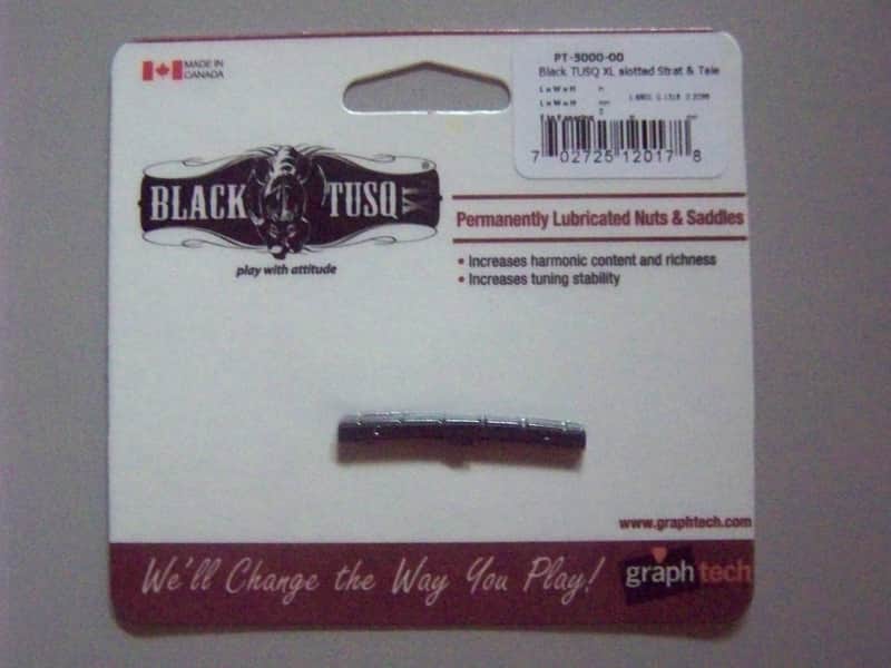 Graph Tech PT-5000-00 BLACK TUSQ XL 1-3/8" E-to-E Slotted Fender-Style Guitar Nut image 2