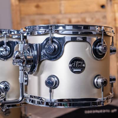 DW Performance Series 4-Piece Shell Pack - Hard Satin Lacquer - Gold Mist image 5