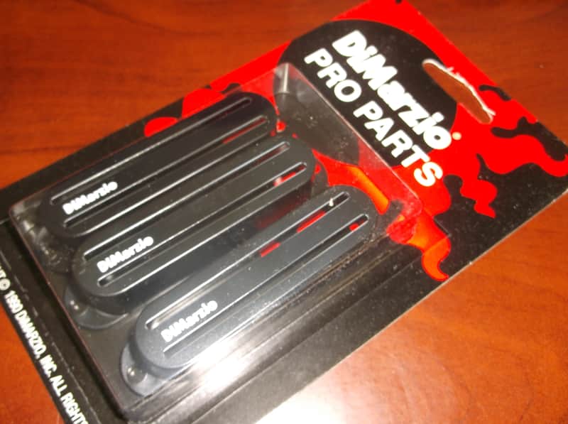 DiMarzio DM2002 Fast Track Pickup Covers (3) - BLACK image 1