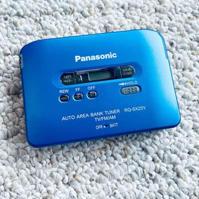 Panasonic SX25V Walkman Cassette Player, Near Mint Blue ! Motor Running ! image 7