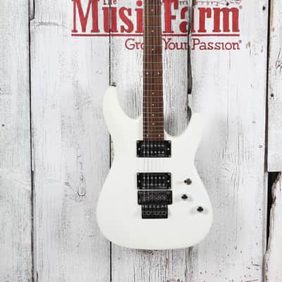 Schecter C-6 Deluxe Solid Body Electric Guitar Satin White Finish image 2
