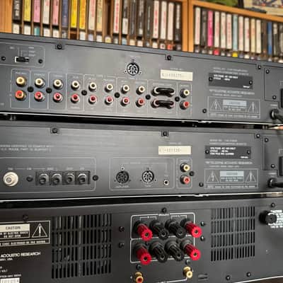Acoustic Research C6, T4 & P10 Pre Amp, Tuner and Power Amp 1980s - Black image 14