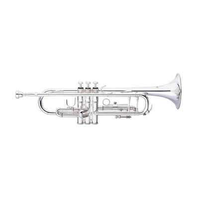 Levante Professional Bb Trumpet W Case Silver Plated W Monel Pistons LV-TR6301 2 Year Warranty image 3