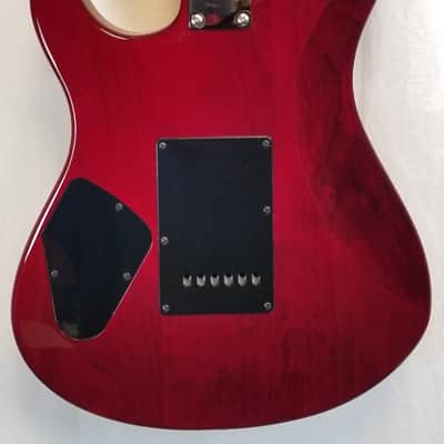 Yamaha Pacifica PAC612VIIFMX Double Cutaway Flame Maple Top H/S/S Electric Guitar, Fired Red image 10