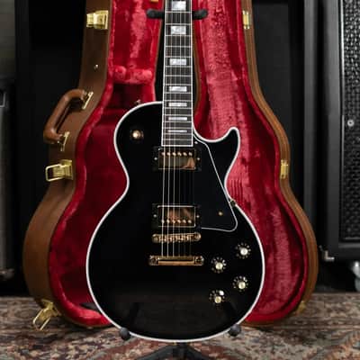 Gibson '70s Les Paul Custom Electric Guitar - Ebony with Hardshell Case image 13