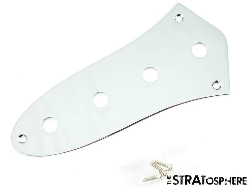 Fender Vintera 70s Jazz Bass CONTROL PLATE, J Bass Chrome Guitar Parts image 1