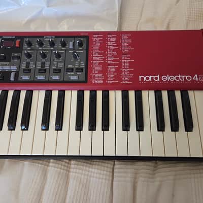 Nord Electro 4D SW61 Semi-Weighted 61-Key Digital Piano - Red with hard case image 4