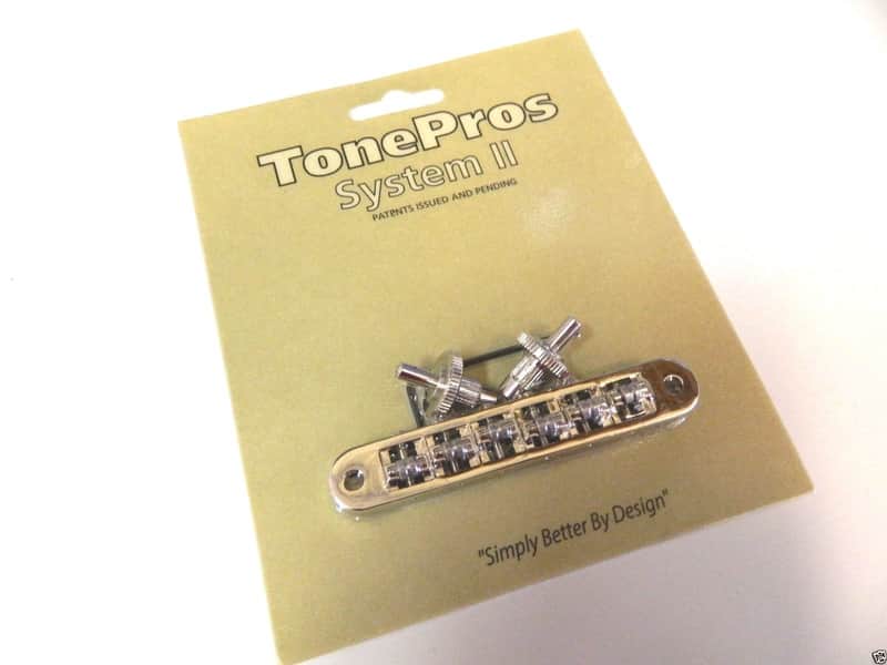 TonePros TP6R-G Tune-O-Matic Bridge with Roller Saddles image 1