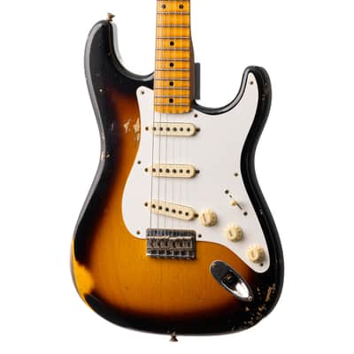 Fender Custom Shop Tropo Stratocaster Hardtail Heavy Relic - Super Faded 2 Tone Sunburst (026) image 3