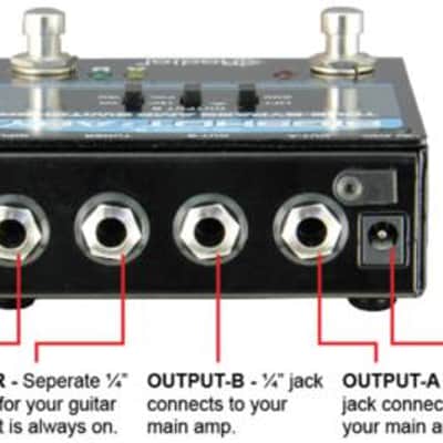 Radial Bigshot ABY True-Bypass Amp Switcher V2 Black / Blue image 2
