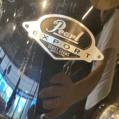 Pearl EXX725/C31 Export EXX 12 / 13 / 16 / 22 / 14x5.5" 5pc Drum Set with Hardware 2013 - 2020 - Jet Black image 3