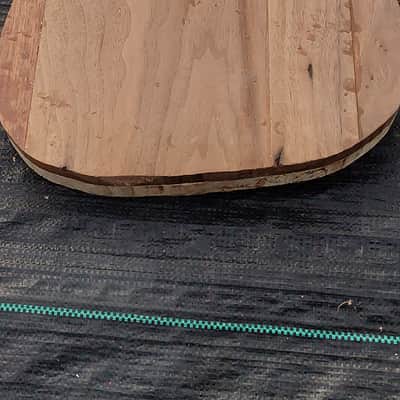 USA Double Cut Tele Guitar Body Spalt maple Black walnut Body Project  U Fix It image 5