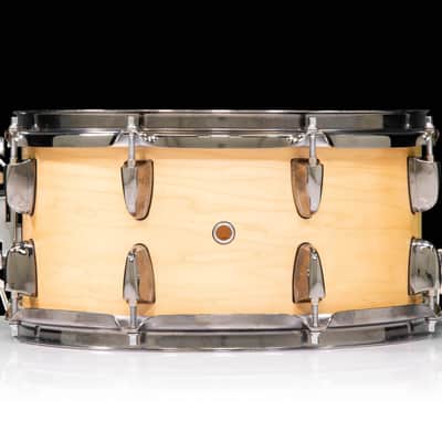 Used Yamaha Steve Jordan 13x6.5 Maple Sig Snare Made in Japan. w/ Case image 5